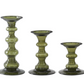 S/3 Olive Grove Pillar Candleholders