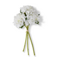 15" White Real Touch Hydrangea Bundle (3 Stems)