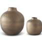 Crackled Brown Metal Vase (Various Sizes)