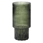 Green Lined Pressed Glass Vase (Various Sizes)