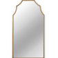 43.25" Ribbed Gold Metal Framed Mirror