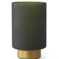 Frosted Green Glass Containers w/ Gold Base (Various Styles)