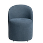 Fairfield Rolling Dining Chair, Cobalt