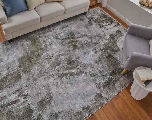 Cadiz Rug, Green/Ivory (Various Sizes)