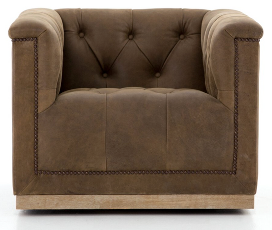 Maxx Swivel Chair, Umber Brown