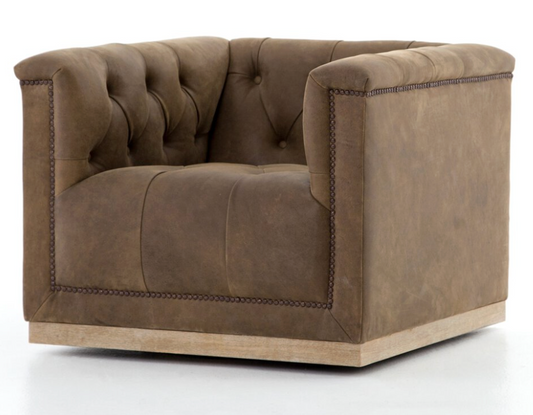 Maxx Swivel Chair, Umber Brown