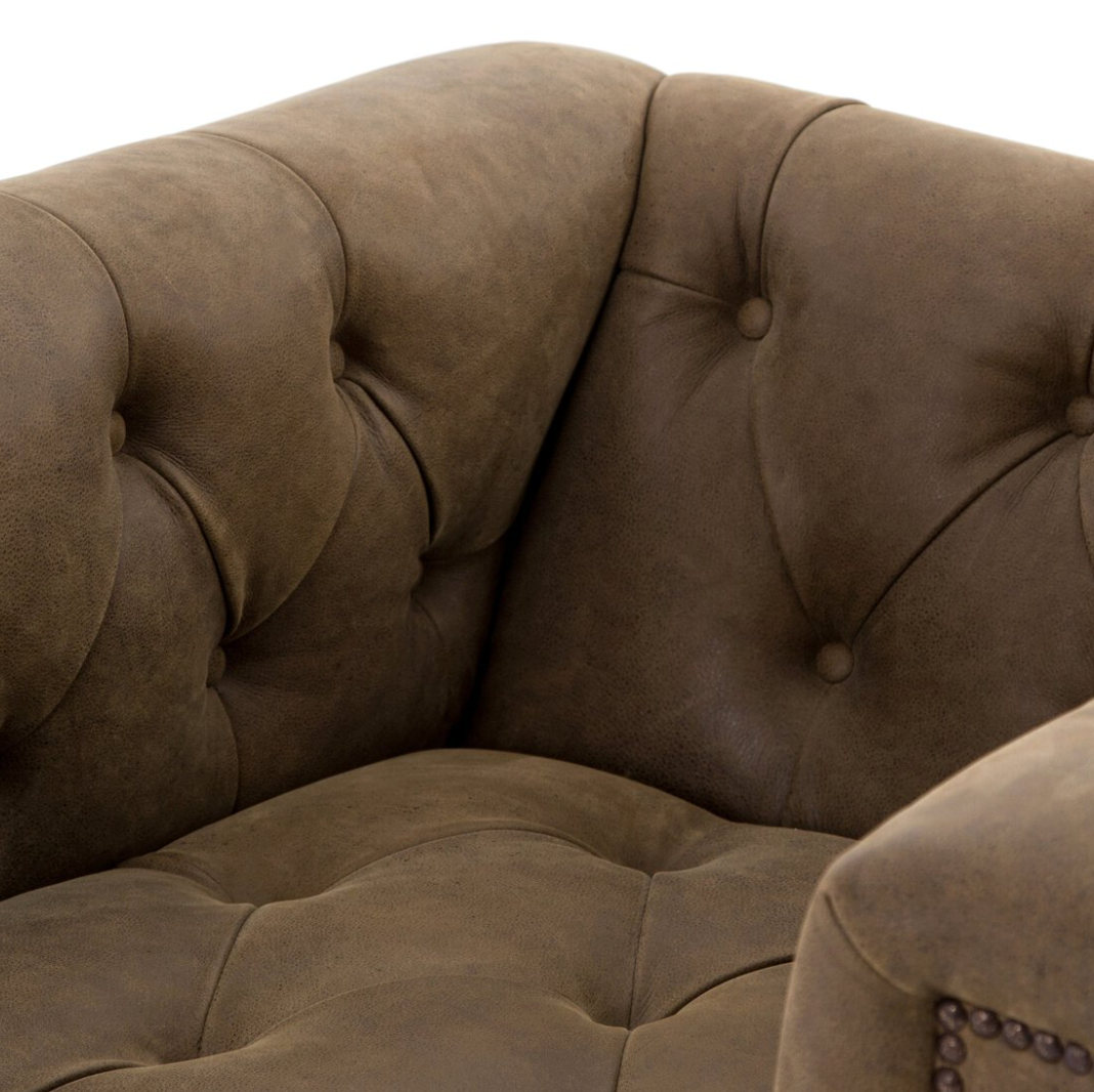 Maxx Swivel Chair, Umber Brown