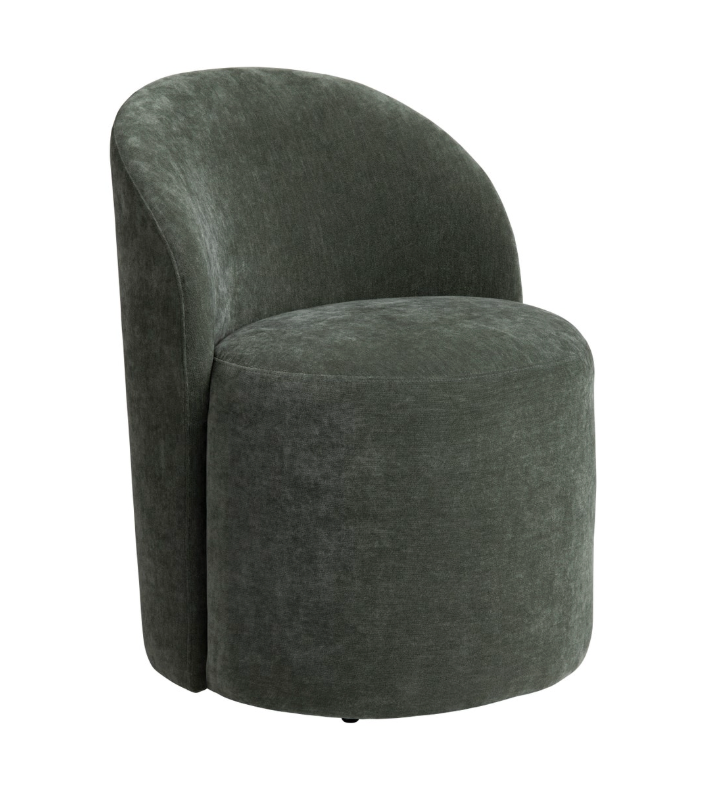 Fairfield Rolling Dining Chair, Moss