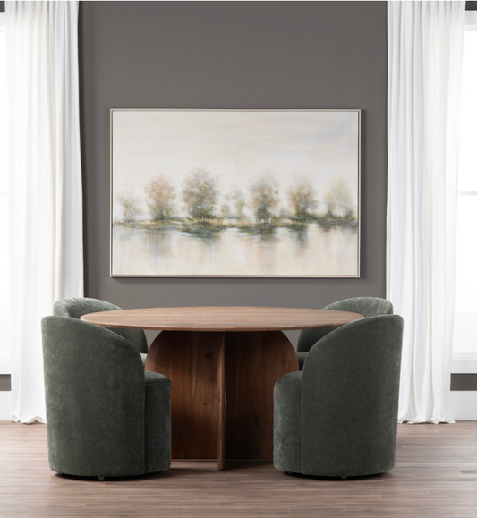 Fairfield Rolling Dining Chair, Moss