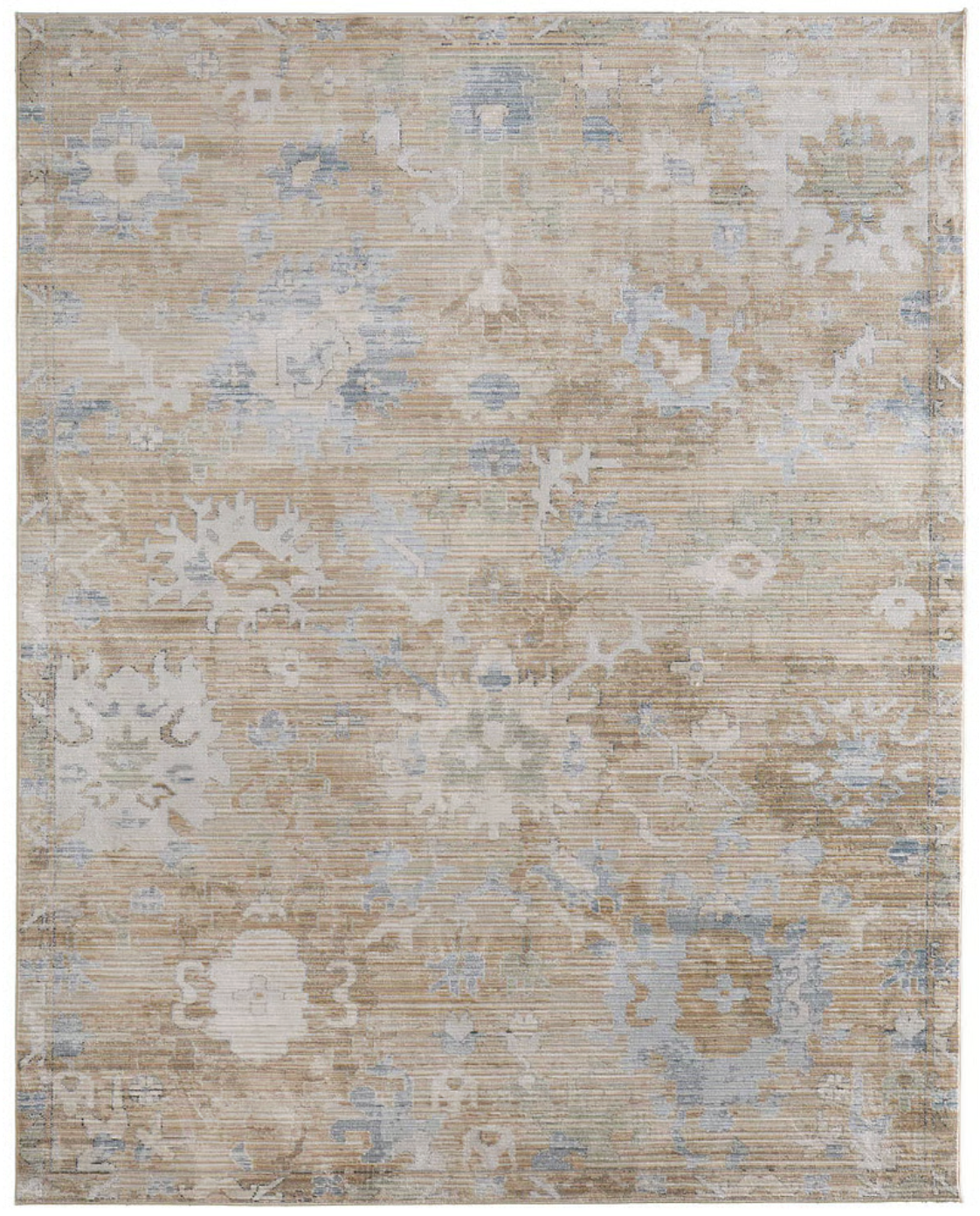 Augustine Rug, Beige/Blue (Various Sizes)