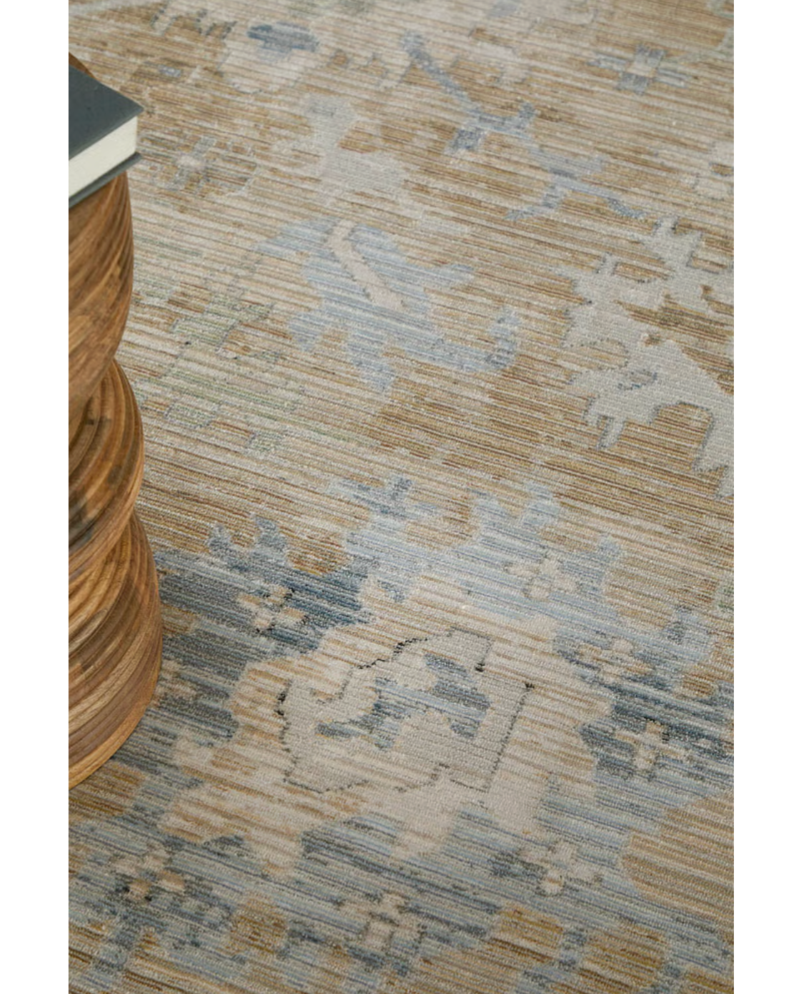 Augustine Rug, Beige/Blue (Various Sizes)