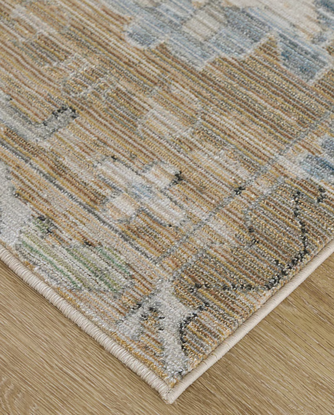 Augustine Rug, Beige/Blue (Various Sizes)