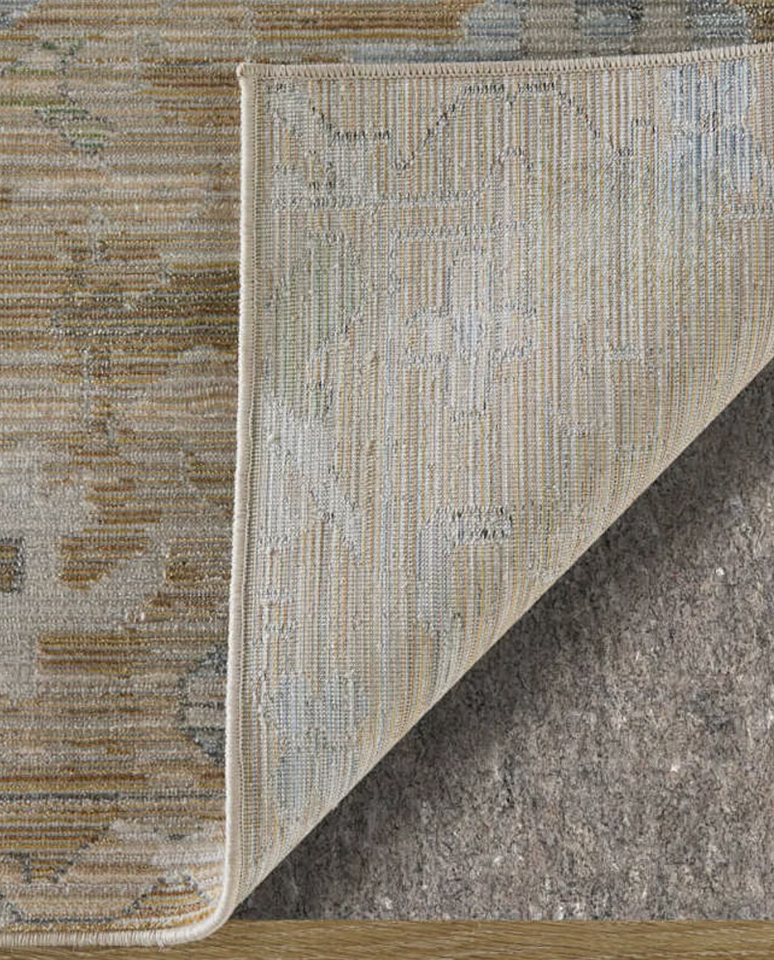 Augustine Rug, Beige/Blue (Various Sizes)