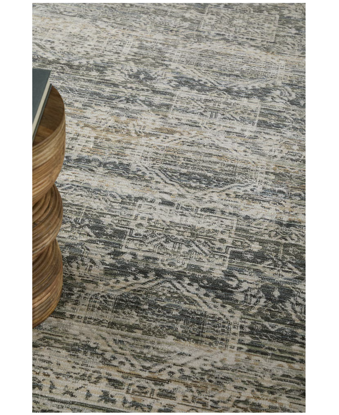 Augustine Rug, Black/Multi (Various Sizes)