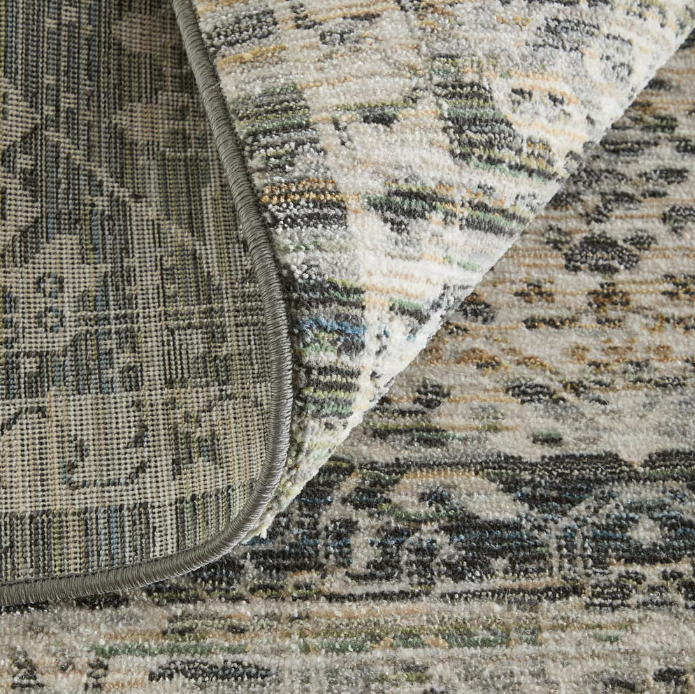 Augustine Rug, Black/Multi (Various Sizes)