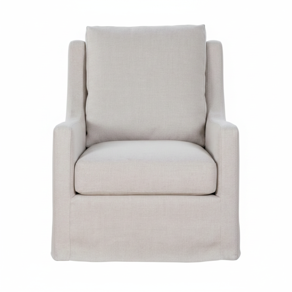 Bret Swivel Chair, Kiwi Linen