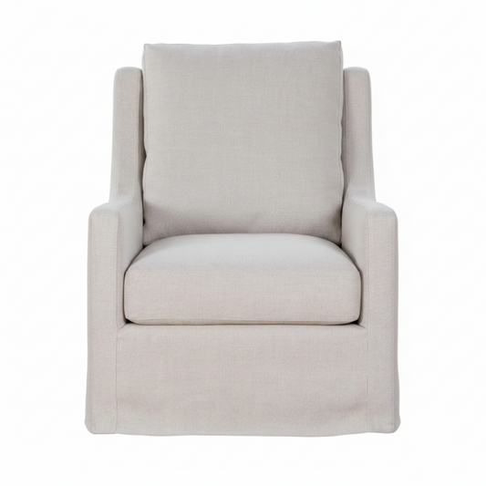 Bret Swivel Chair, Kiwi Linen