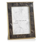 Natural Horn Frame with Brass Trim 5x7