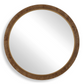 Cleveland Round Mirror, Burl Wood