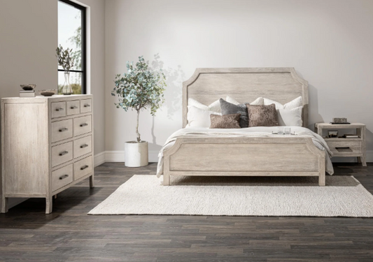 Westmont King Bed, Creamwood