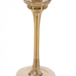 Amber Glass Tulip Candle Holders, Set of 3