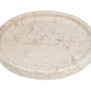 Cream Marble Decorative Plate w/ Raised Trim