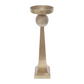Aluminum Pillar Candle Holder w/ Antique Gold Finish (Various Sizes)