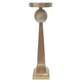 Aluminum Pillar Candle Holder w/ Antique Gold Finish (Various Sizes)