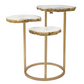 Agate and Gold Side Table