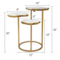 Agate and Gold Side Table