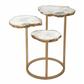Agate and Gold Side Table