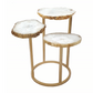 Agate and Gold Side Table