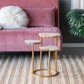 Agate and Gold Side Table