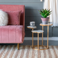 Agate and Gold Side Table