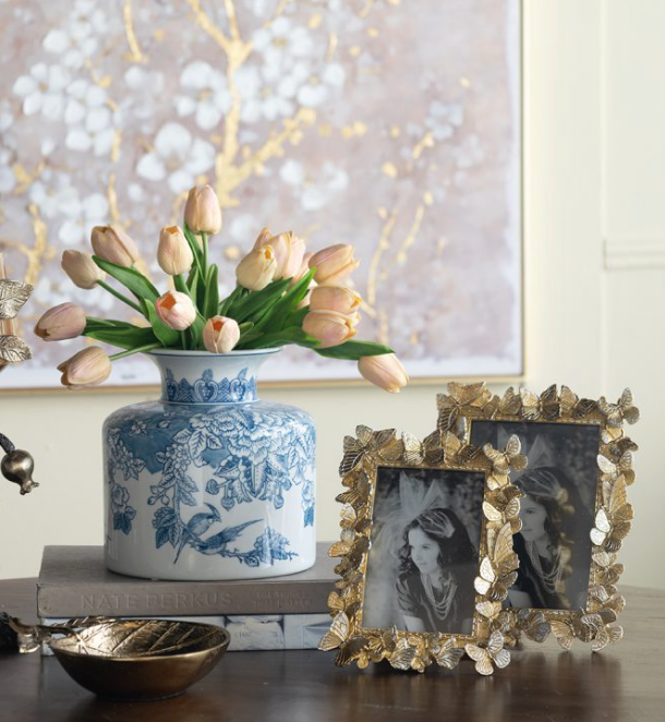 Gold Butterfly Photo Frame (Various Sizes)