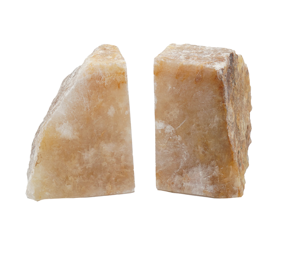 Lucent Quartz Bookends, Set of 2