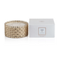 Tonka Absolute Gold Braided Candle Jar, 4 Wick