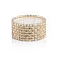Tonka Absolute Gold Braided Candle Jar, 4 Wick