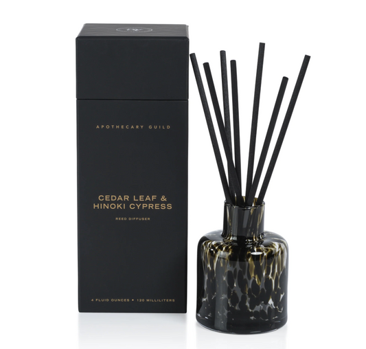 Apothecary Guild Opal Glass Reed Diffuser in Gift Box (Various Fragrances)