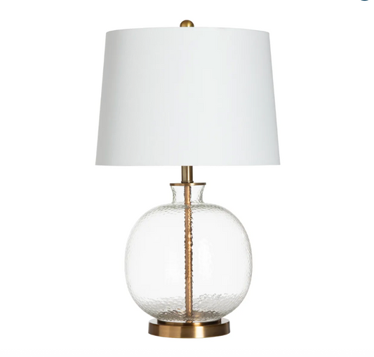 Hammered Glass Table Lamp