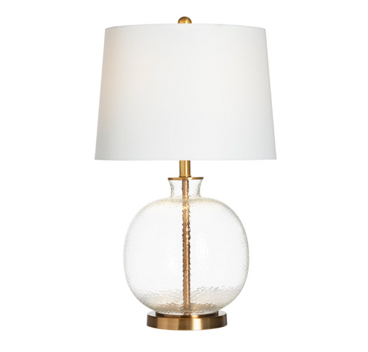 Hammered Glass Table Lamp