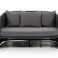 Portofino Outdoor Daybed, Charcoal/Black