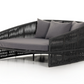 Portofino Outdoor Daybed, Charcoal/Black