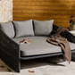 Portofino Outdoor Daybed, Charcoal/Black