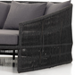 Portofino Outdoor Daybed, Charcoal/Black