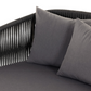 Portofino Outdoor Daybed, Charcoal/Black