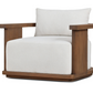 Tahana Outdoor Swivel Chair, Alessi Linen