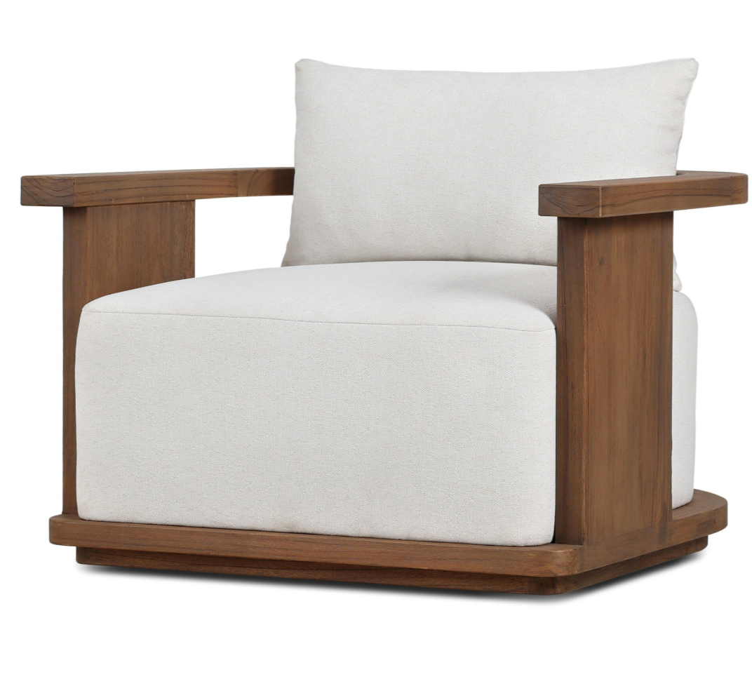 Tahana Outdoor Swivel Chair, Alessi Linen