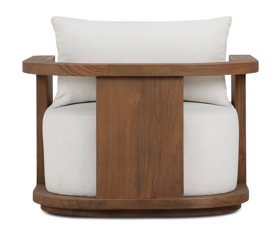 Tahana Outdoor Swivel Chair, Alessi Linen