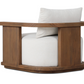 Tahana Outdoor Swivel Chair, Alessi Linen